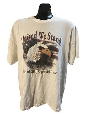 Vintage “United We Stand” 9/11 Memorial Staff T-Shirt – Size XL